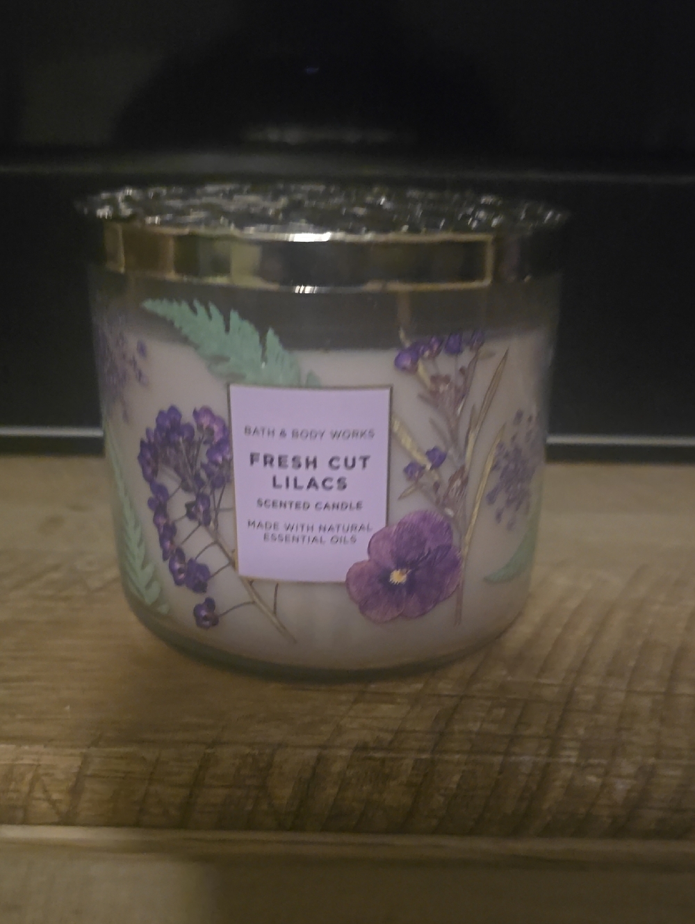 Bath & Body Works Fresh Cut Lilacs Scented Candle - Purple